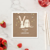 Serviette En Papier lapin lapin mignon (En situation)