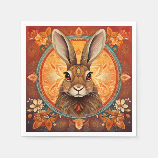 Serviette En Papier Lapin SCV 40 (Devant)