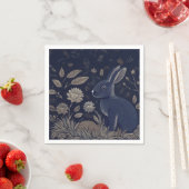 Serviette En Papier Lapin Whimsical (En situation)