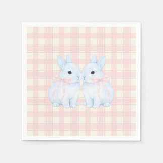 Serviette En Papier Lapins de Pâques Blue Marshmallow Bunny