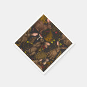 Serviette En Papier Lapins et flore boisée Napkins (Coin)