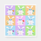 Serviette En Papier Lapins Mignons (Devant)