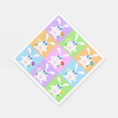 Serviette En Papier Lapins Mignons (Coin)