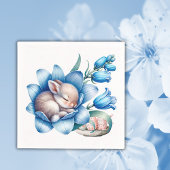 Serviette en papier 'Lapins printaniers'