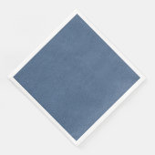 Serviette En Papier L'apparence de Snuggly Slate Blue Suede Texture (Coin)