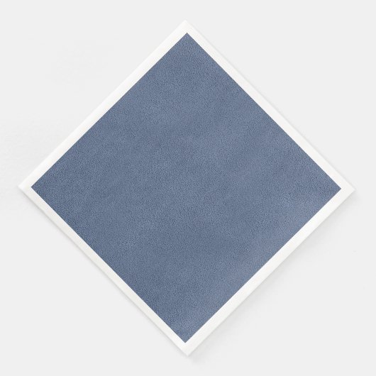 Serviette En Papier L'apparence de Snuggly Slate Blue Suede Texture (Coin)