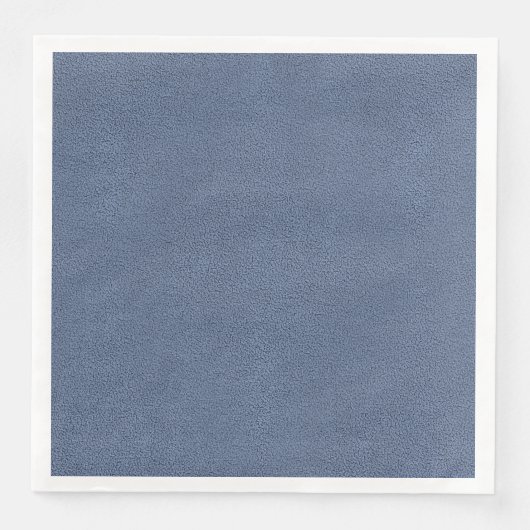 Serviette En Papier L'apparence de Snuggly Slate Blue Suede Texture (Devant)