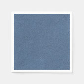 Serviette En Papier L'apparence de Snuggly Slate Blue Suede Texture (Devant)
