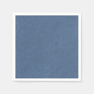 Serviette En Papier L'apparence de Snuggly Slate Blue Suede Texture
