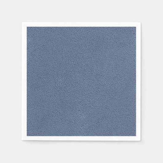 Serviette En Papier L'apparence de Snuggly Slate Blue Suede Texture (Devant)