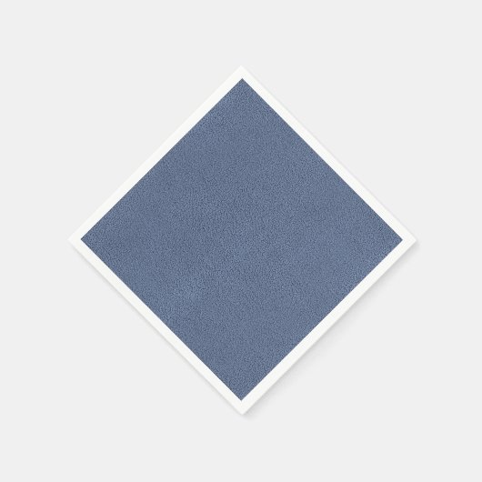 Serviette En Papier L'apparence de Snuggly Slate Blue Suede Texture (Coin)