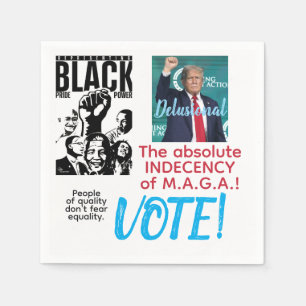 Serviette En Papier L'appropriation culturelle anti-Trump anti-MAGA