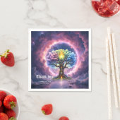 Serviette En Papier L'Arbre Céleste des Royaumes Éternels. (En situation)