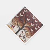 Serviette En Papier L'Arbre de Métamorphose (Coin)