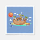 Serviette En Papier L'arche de Noé (Devant)