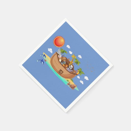 Serviette En Papier L'arche de Noé (Coin)