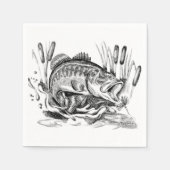 Serviette En Papier Largemouth Bass (Devant)