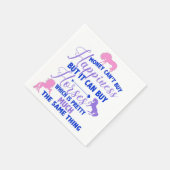 Serviette En Papier L'argent peut acheter des chevaux violet rose (Coin)