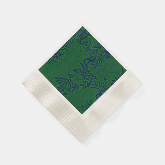 Serviette En Papier Larkspur en vert vibrant (Coin)