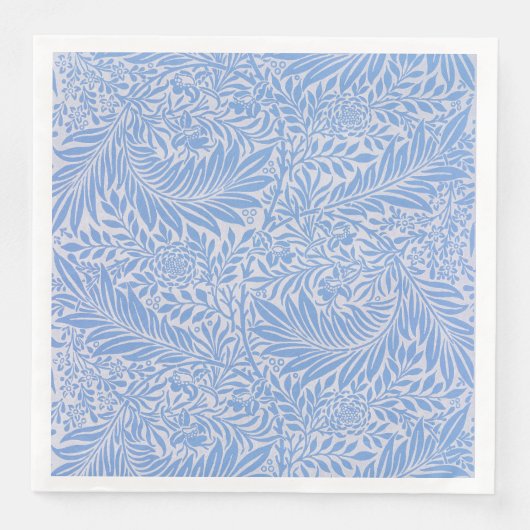 Serviette En Papier Larkspur par William Morris (Devant)