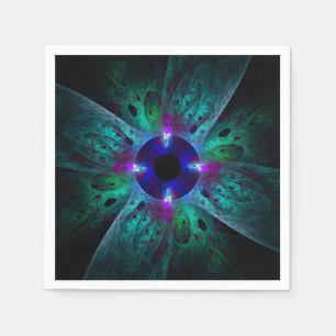 Serviette En Papier L'art Abstrait des yeux