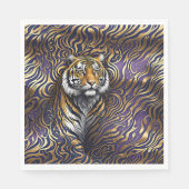 Serviette En Papier L'art Abstrait du tigre (Devant)