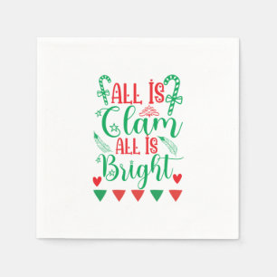 Serviette En Papier L'Art De Noël Tout Est Lumineux
