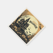 Serviette En Papier L'art d'Halloween vintage (Coin)