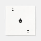 Serviette En Papier L'as des pique (Devant)