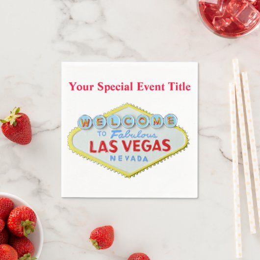Serviette En Papier Las Vegas (En situation)