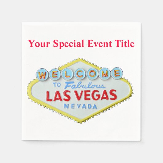 Serviette En Papier Las Vegas (Devant)