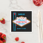 Serviette En Papier Las Vegas 40e anniversaire (En situation)