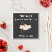 Serviette En Papier Las Vegas Bachelor Party Guys Weekend (En situation)