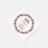 Serviette En Papier Las Vegas Casino Lucky In Love Mariage (Coin)