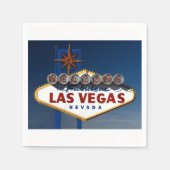 Serviette En Papier Las Vegas Mariage Signal Jour Papier (Devant)