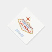 Serviette En Papier Las Vegas Mariage Welcome Party Cocktails Napkins (Coin)