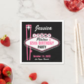 Serviette En Papier Las Vegas Rose C'est mon (En situation)