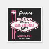 Serviette En Papier Las Vegas Rose C'est mon (Devant)