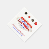 Serviette En Papier Las Vegas Se marier Mariage fabuleux (Coin)