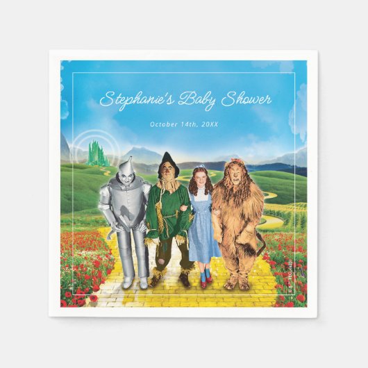 Serviette En Papier L'Assistant Des Serviettes D'Anniversaire Oz™ (Devant)