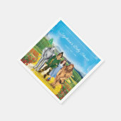 Serviette En Papier L'Assistant Des Serviettes D'Anniversaire Oz™ (Coin)