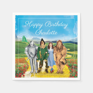 Serviette En Papier L'Assistant Des Serviettes D'Anniversaire Oz™