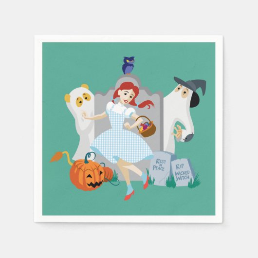Serviette En Papier L'Assistant D'Oz™ | Dorothy Halloween Joyeuse Dans (Devant)