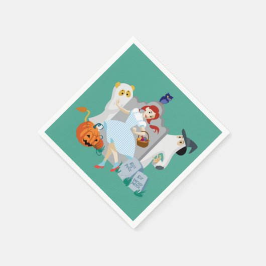 Serviette En Papier L'Assistant D'Oz™ | Dorothy Halloween Joyeuse Dans (Coin)