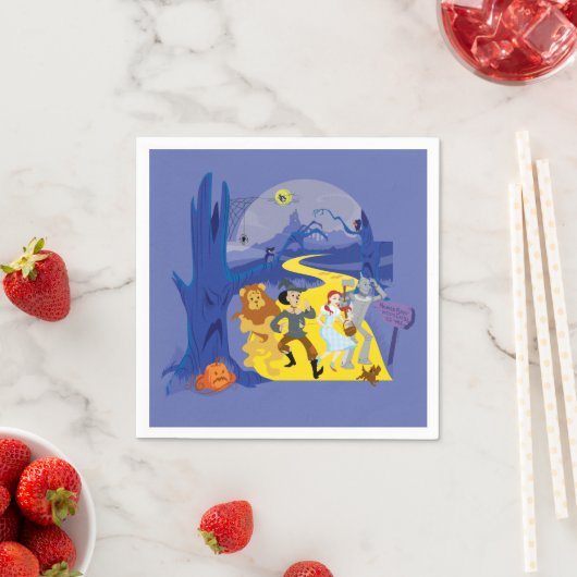 Serviette En Papier L'Assistant D'Oz™ | Forêt hantée d'Halloween (En situation)