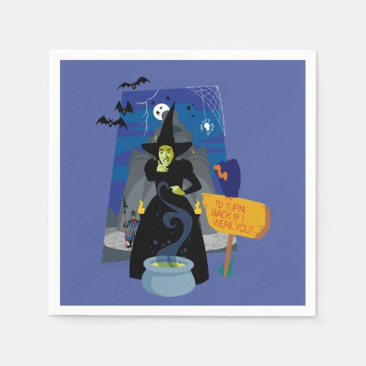 Serviette En Papier L'Assistant D'Oz™ | La sorcière méchante (Devant)