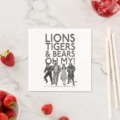Serviette En Papier L'Assistant D'Oz™ | Lions Tigers & Ours Oh My! (En situation)