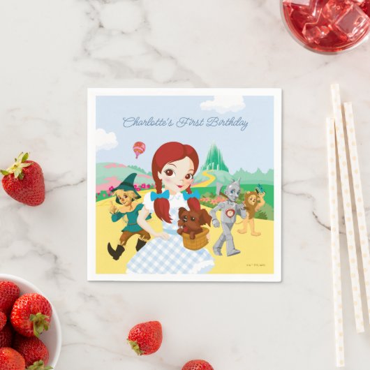 Serviette En Papier L'Assistant D'Oz™ | Premier anniversaire (En situation)