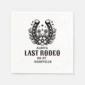 Serviette En Papier last rodeo custom name (Devant)