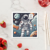 Serviette En Papier L'Astronaut Houston, Nous Avons Un Anniversaire ! (En situation)
